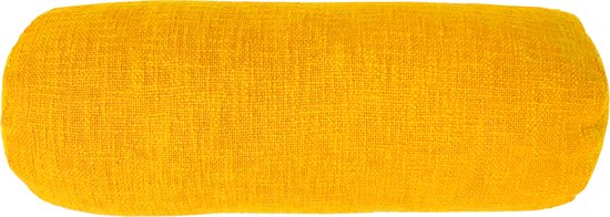 Tiseco Home Studio - Coussin (rempli) COTTON SLUB - SET/2 - 100% coton - Bolster - 15x45 cm - Yellow sunflower