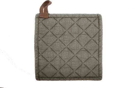 Tiseco Myrna Maniques - Katoen - Set 2 pièces - 20x20cm - Olive