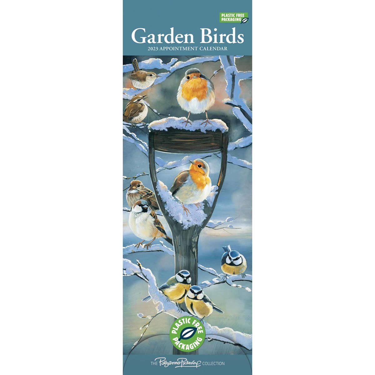 Garden Birds by Pollyanna Pickering Slim Calendar 2023
