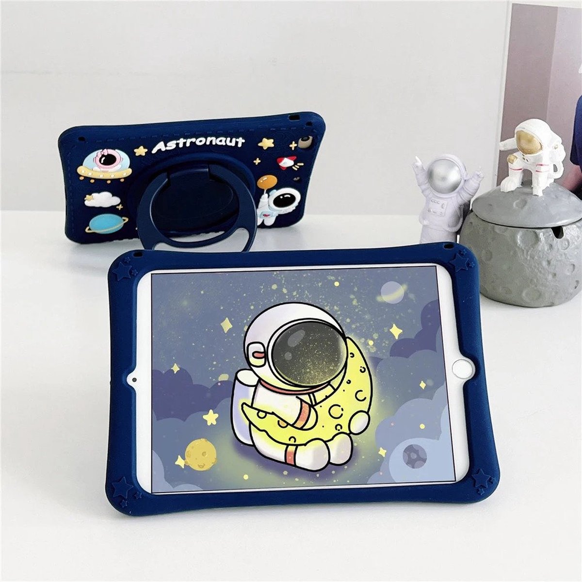Siliconen Ipad hoes kids, 10.9 inch – Astronaut. iPad Air, iPad cover, beschermingshoes