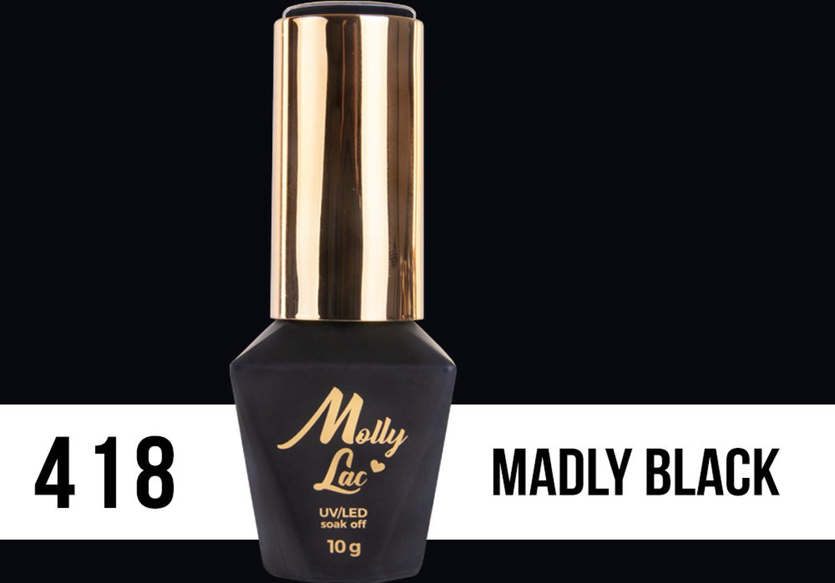 Molly Lac Limited Edition Madly Black 10ml nr 418