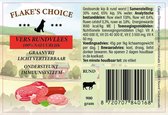 FLAKE'S CHOICE 900 gram - hondenworst - gestoomd - rund/kip - graanvrij - 10 stuks