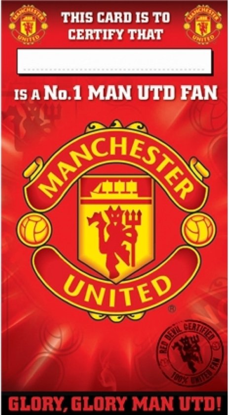 Manchester United Birthday Card No 1 Fan