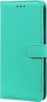 Hoesje geschikt voor Xiaomi Mi 11 - Bookcase - Koord - Pasjeshouder - Portemonnee - Camerabescherming - Kunstleer - Turquoise