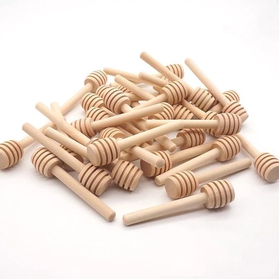 AOOSY Houten soeplepels, set van 6 stuks 19,9 cm Japanse ramenschalen Ronde Nanmu houten lange steel Kinderrijst Dessert Koken Proeven Diner Tafellepel voor keuken Restaurant