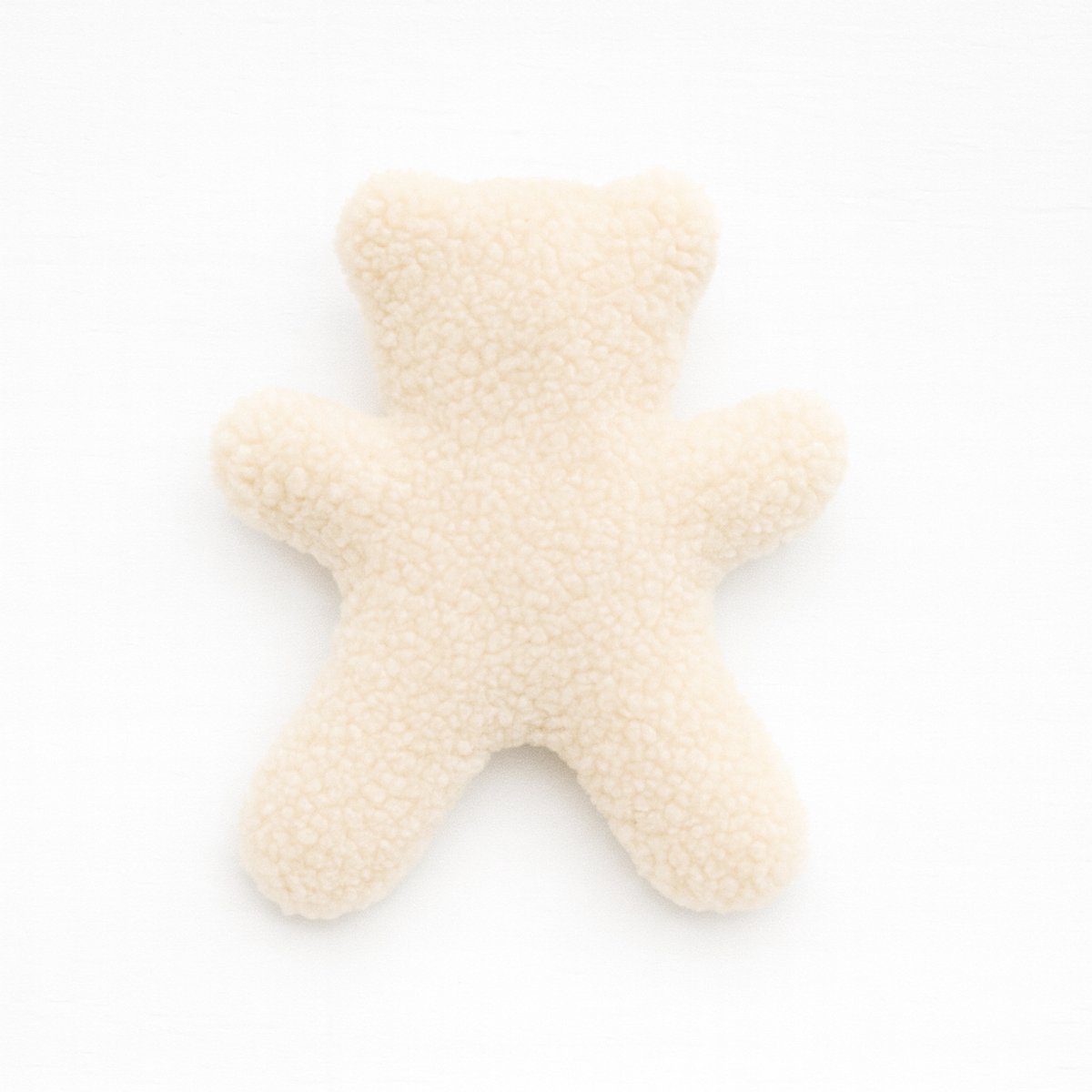 Hondenknuffel – Zacht pluchen hondenspeeltje zonder piep - Teddystof – champagne