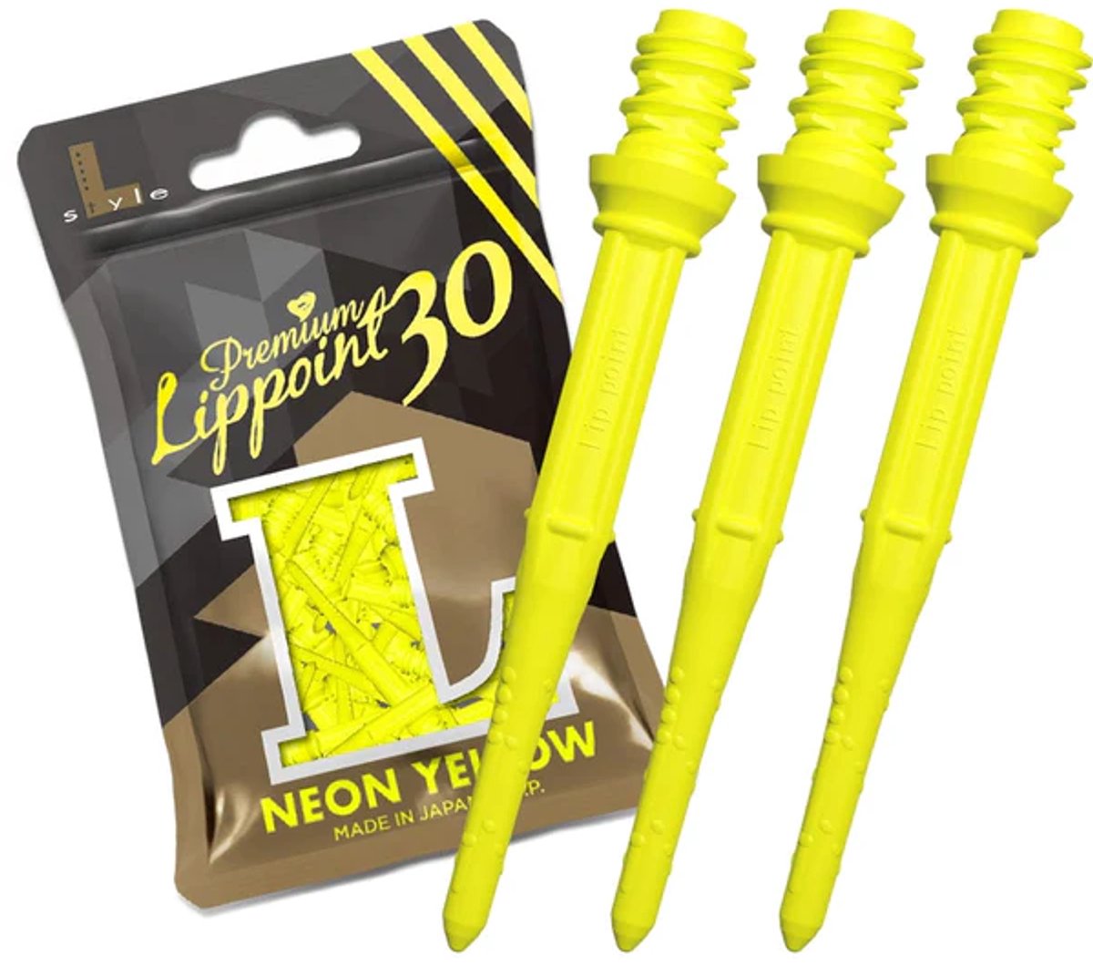 L-Style Long Premium Lippoint 30 Neon Yellow - Soft Tips