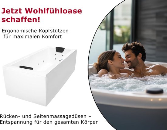Luxe Duobad Hydrotherapie Whirlpool 170 x 75 x 62 cm - Luxe - €900,00