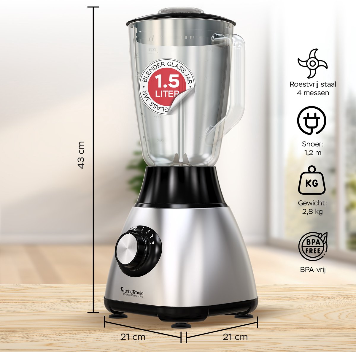 Blender Buffalo | 2,5 liter | BPA-vrij | Buffalo CR836 | Kopen