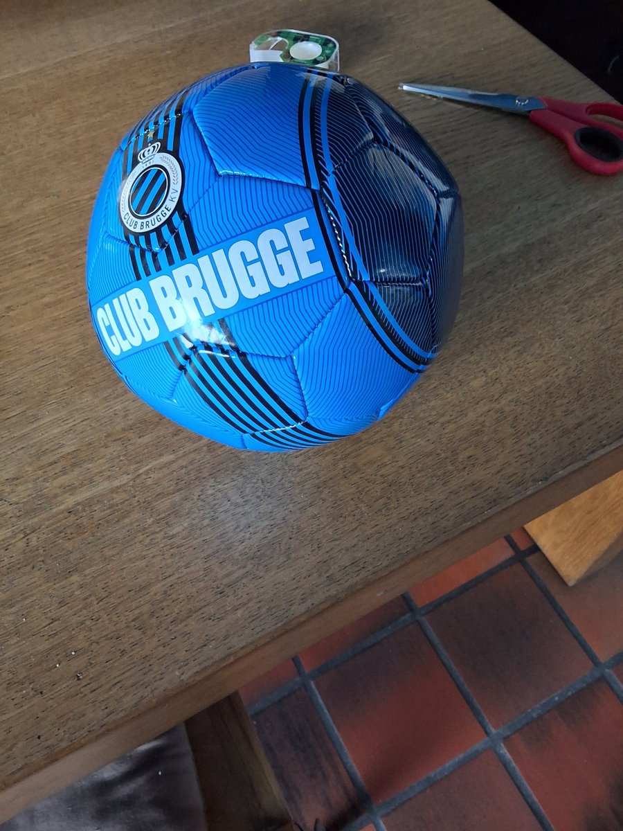 Blauwe voetbal Club Brugge maat 5