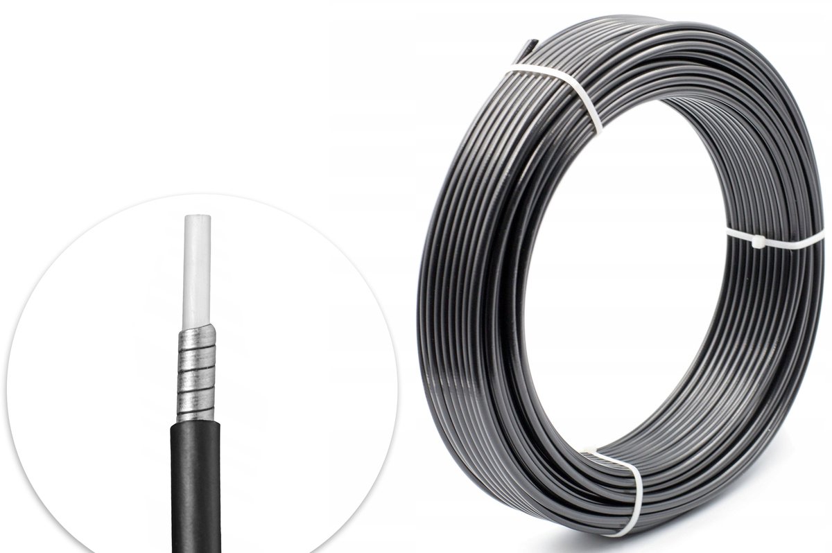 Saccon Teflon Remkabel Panser MTB Fiets 5mm Zwart - Per Meter
