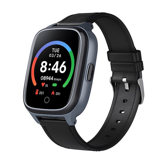 Royal Empire alarmhorloge – GPS Pro Smartwatch voor Senioren – Valdetectie & SOS – Videobellen – Medicatiealarm – Hartslag en Bloeddrukmeter