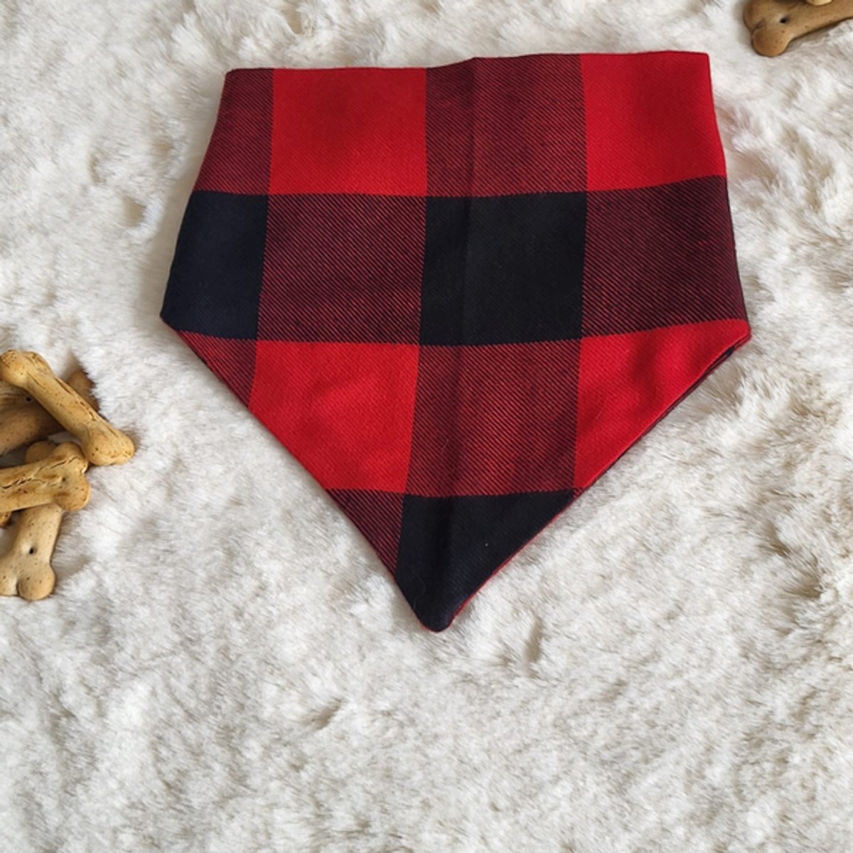 Kwispelmarkt - Honden bandana - Honden sjaal - Ruit Houthakker