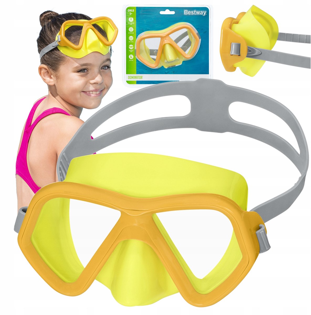 Bestway Zwembril Kinderen Duiken UV-bescherming Latexvrij CE