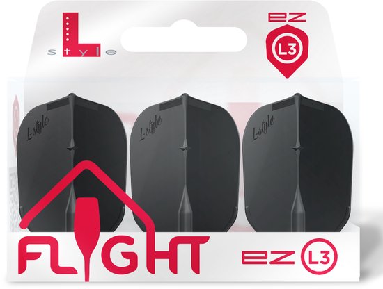 L-Style EZ L3 Black - Dart Flights van Merkloos — afbeelding 2