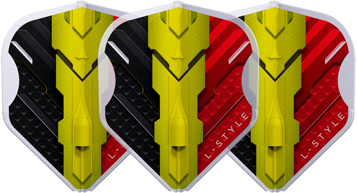 L-Style EZ L1 V-Series V1 Belgium Clear White - Dart Flights