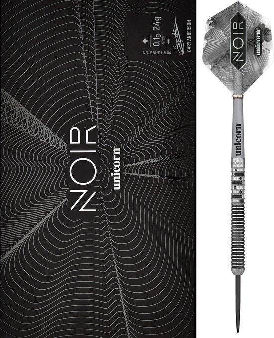 Unicorn Gary Anderson Noir Phase 5 90% - Dartpijlen 24 Gram van Unicorn — afbeelding 3