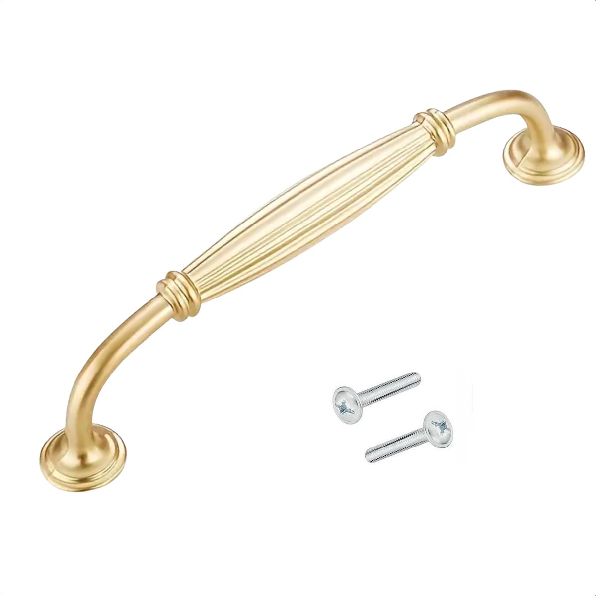 Handgreep Klassiek Goud 128 MM Aluminium - Greepjes - Handgreep - Handgrepen keukenkastjes - Handvatten - Meubelgreep Goud - Handgrepen voor deurtjes