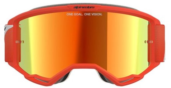 Alpinestars Vision 5 Corp Crossbril - Oranje - Lens spiegel rood — afbeelding 2