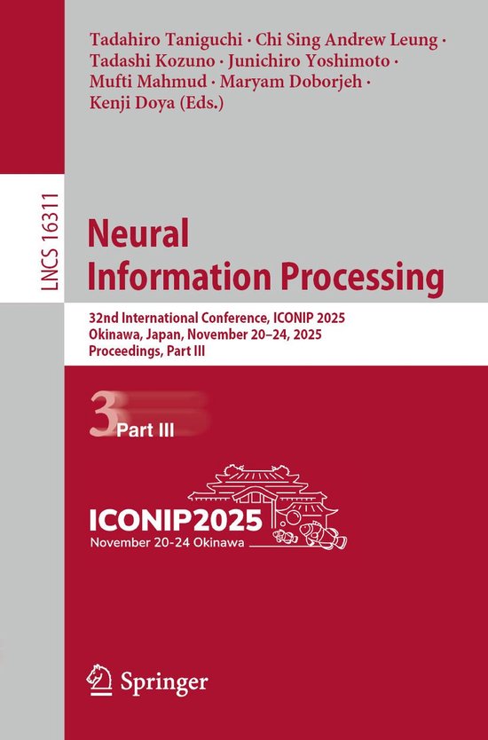 Springer Nature Proceedings Computer Science 3 - Neural Info ... - cover