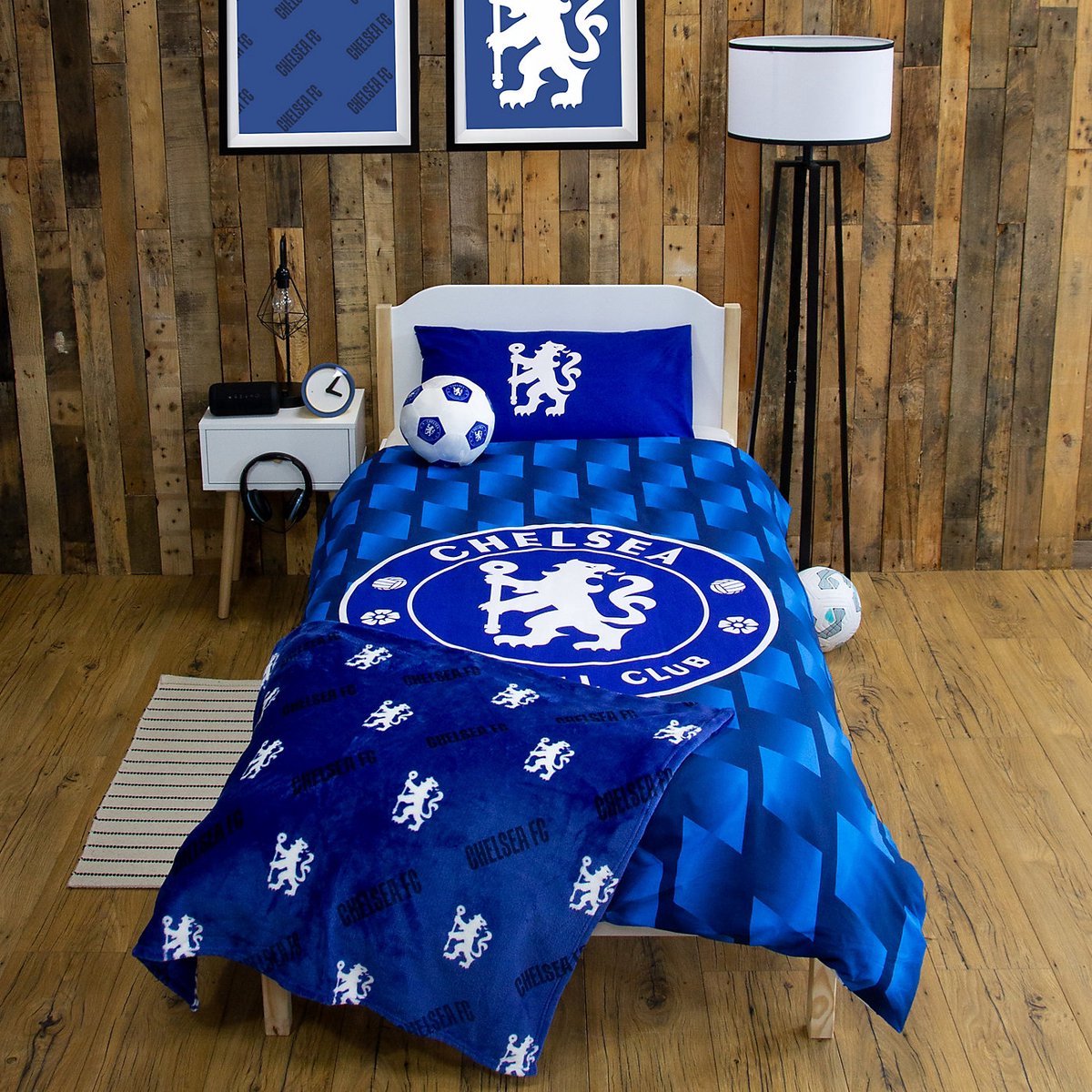 Chelsea Football Club - Dekbedovertrek - Tweepersoons - 200 x 200 cm. - CFC Londen - Dekbed