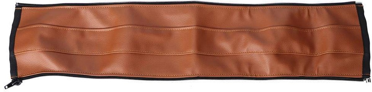 Baby kinderwagen handgrepen wasbaar afneembare zachte kinderwagen armleuning handvat afdekking kinderwagen accessoires ritssluiting bruin