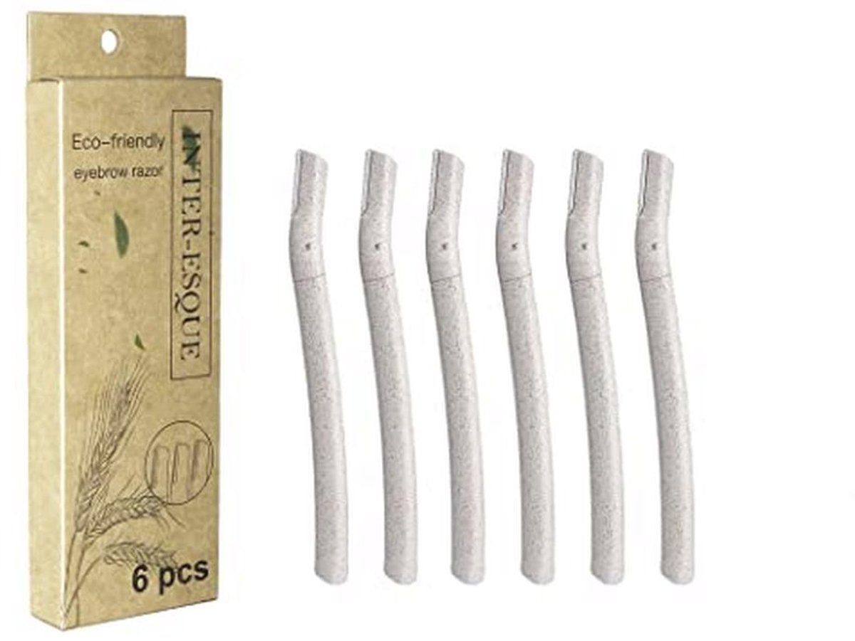 Dermaplaning Razor Blades for Eyebrows and Face - 6 Pieces Small