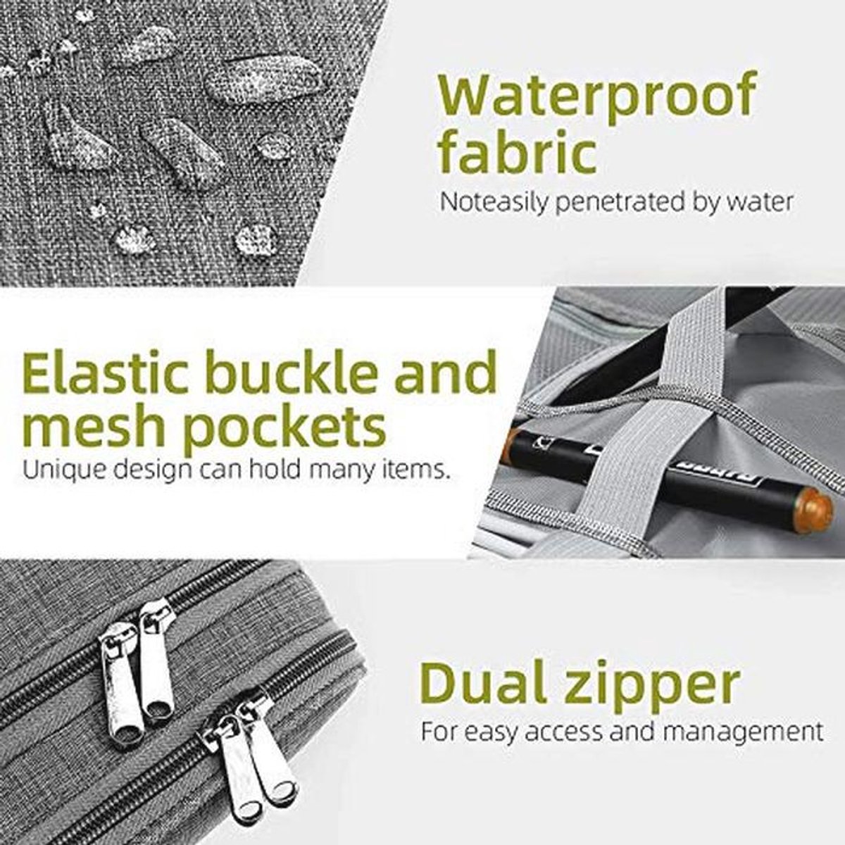 Universele Elektronica Accessoires Organizer Tas - Waterdicht en Draagbaar voor Kabels, Opladers en Powerbanks – foto 5