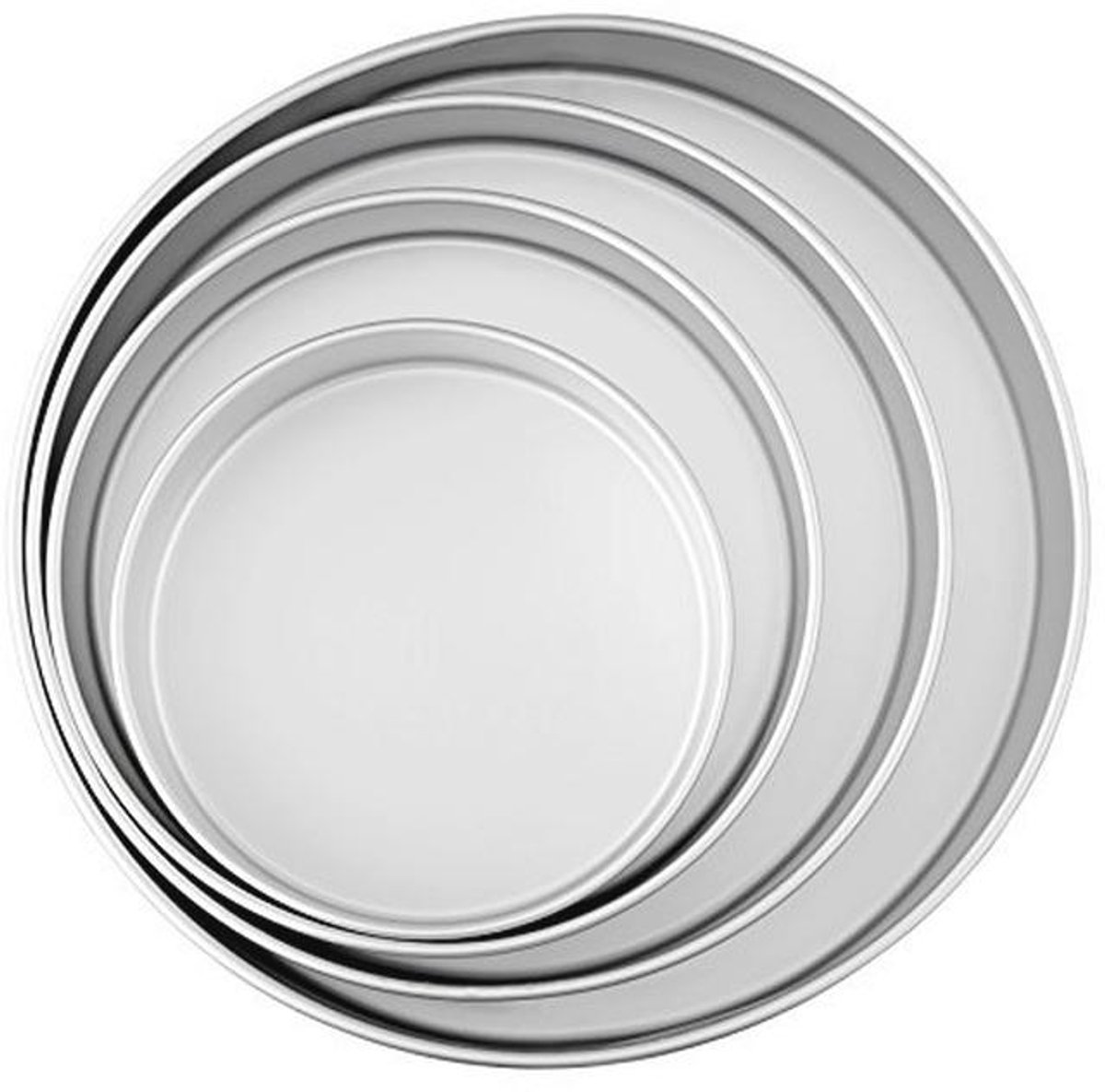 Grote Ronde Taartpannen Set 4-delig voor Perfecte Taarten