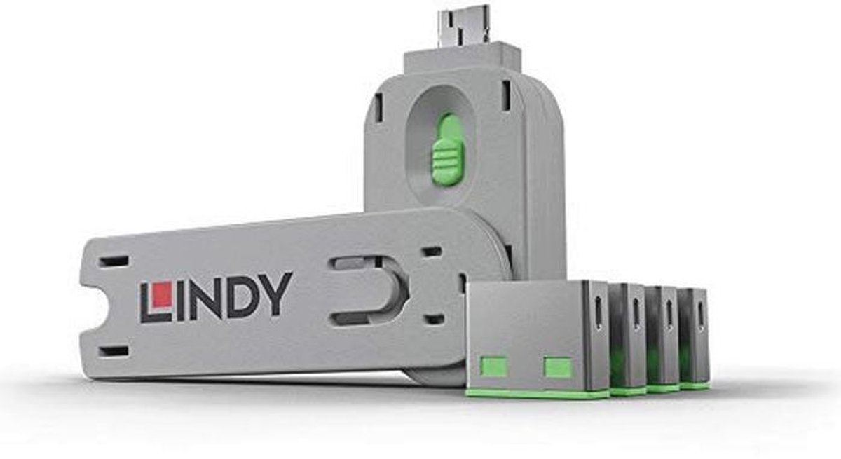 USB-poortslot met sleutels - Set van 4 voor beveiliging van USB-poorten