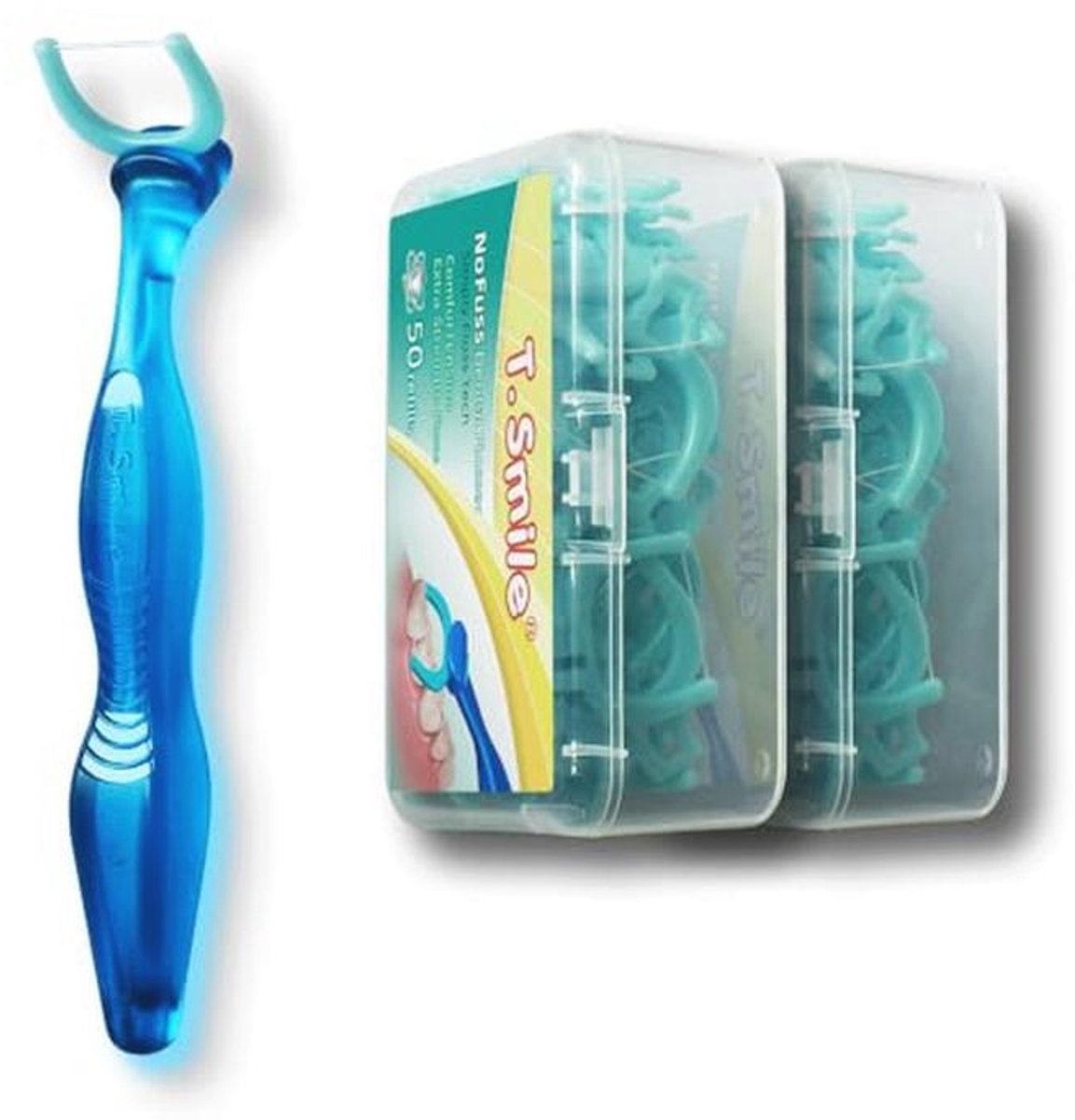 3e Generatie Dental Flosser met Ergonomisch Handvat en 100 Extra Sterke Navullingen