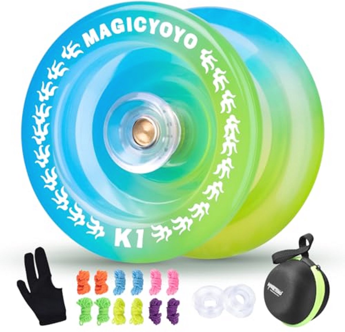 Professionele JoJo voor Kinderen en Volwassenen - Blauw Geel