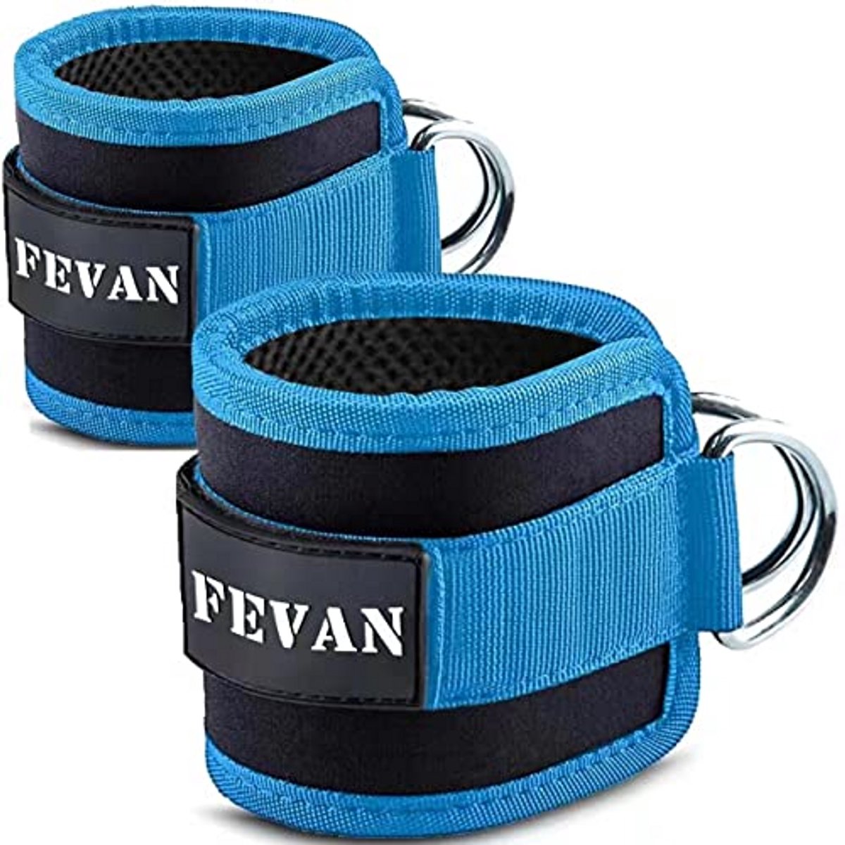 Gevoerde Enkelriem voor Gym - Uniseks - 2 Stuks - Blauw