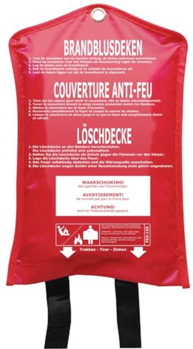 Vuurwerende deken 160 x 180 cm - Ideaal voor brandpreventie