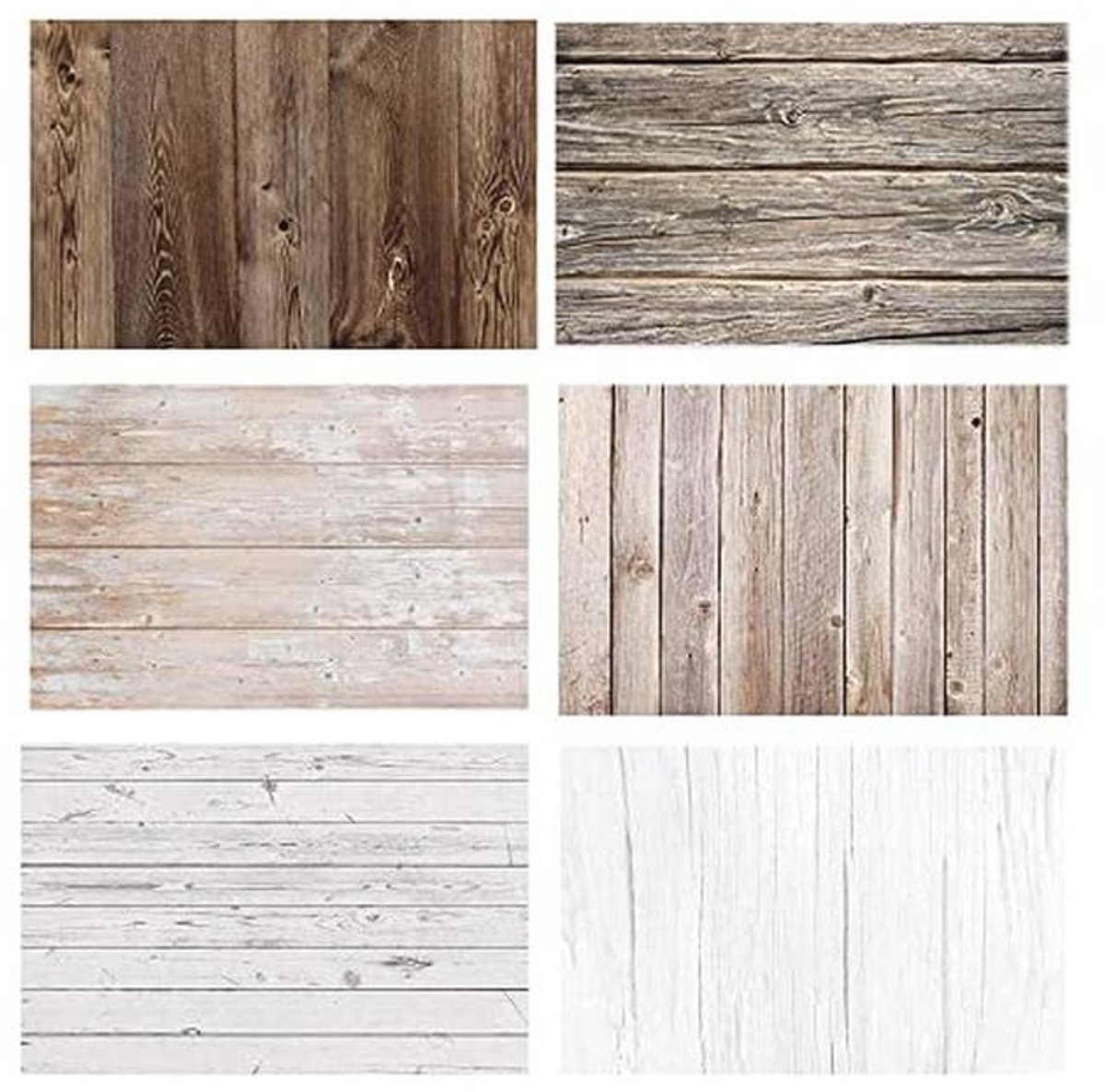 Dubbelzijdige Achtergrond voor Voedselfotografie - Set van 3 Stuks 34x22inch (56x86cm)