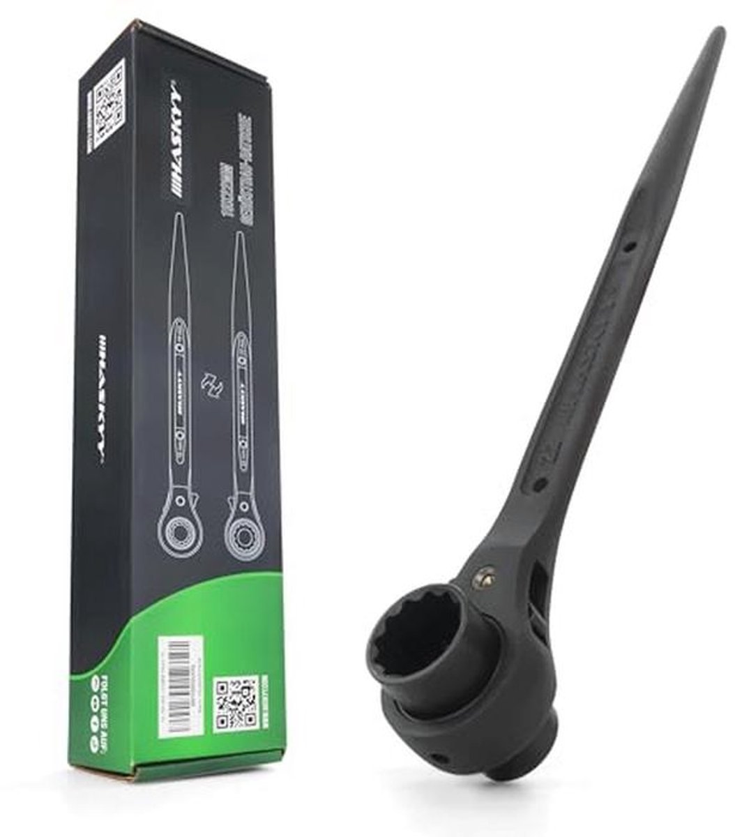 Steigerratel 19/22 mm voor Gerüstbouw - Dubbele Moer, Chroom-Vanadium Staal