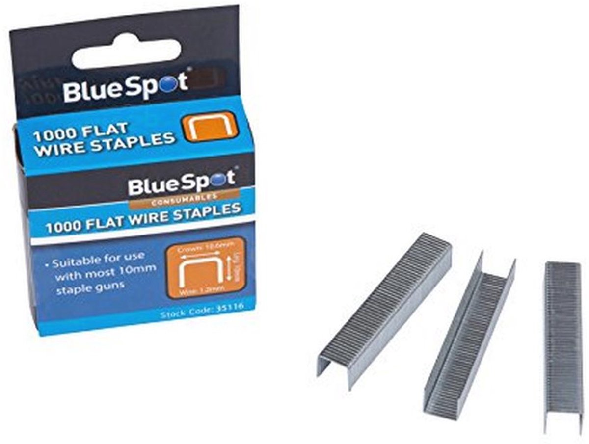 Crown Flat Wire Nietjes T50 Type - Zilver - 1000 Stuks