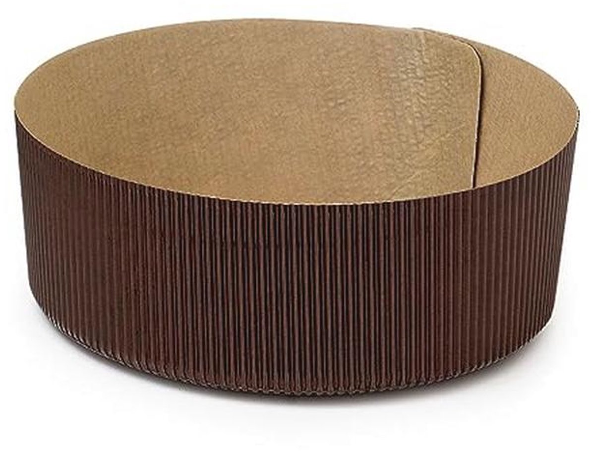 Ronde lage papieren bakvormen 5-delig Ø 21 x H 7 cm - 1000 G
