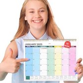 Wandkalender 2025-2026 - Familiekalender 31 x 22 cm voor efficiënte planning