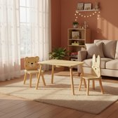 Maxx Kidz Kindertafel en 2 Stoeltjes - Speeltafel voor Kinderen