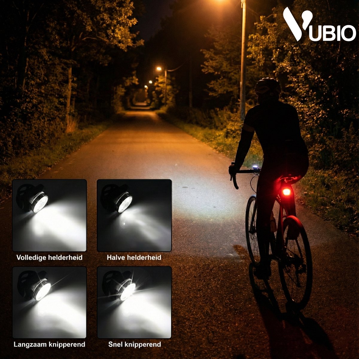Vubio LED Fietsverlichting - USB Set thumbnail 2