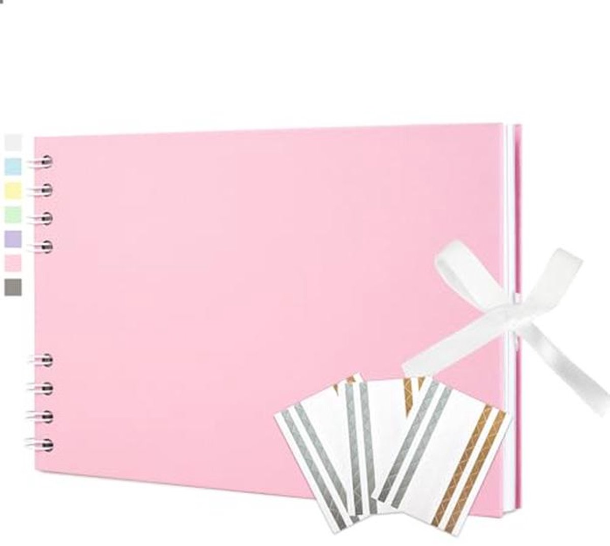Roze Fotoalbum 21,5 x 15 cm met 40 pagina's - Creëer je eigen herinneringen