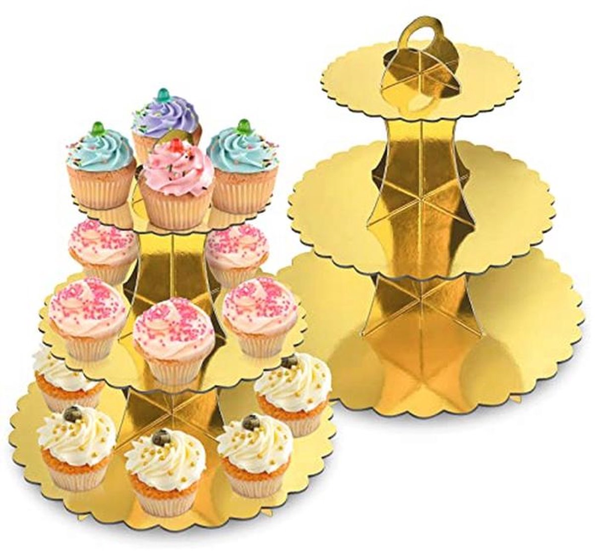 3-laags cupcake standaard voor feesten en partijen