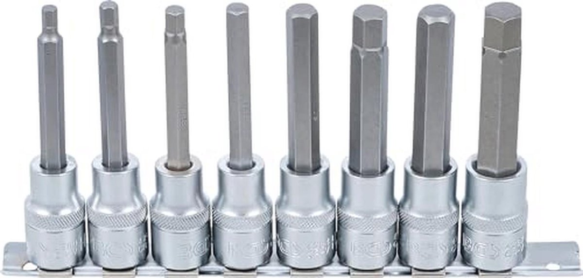 Dopsleutelbitset 12,5 mm (1/2 inch) | Binnenzeskant 5-13 mm | 8-delig