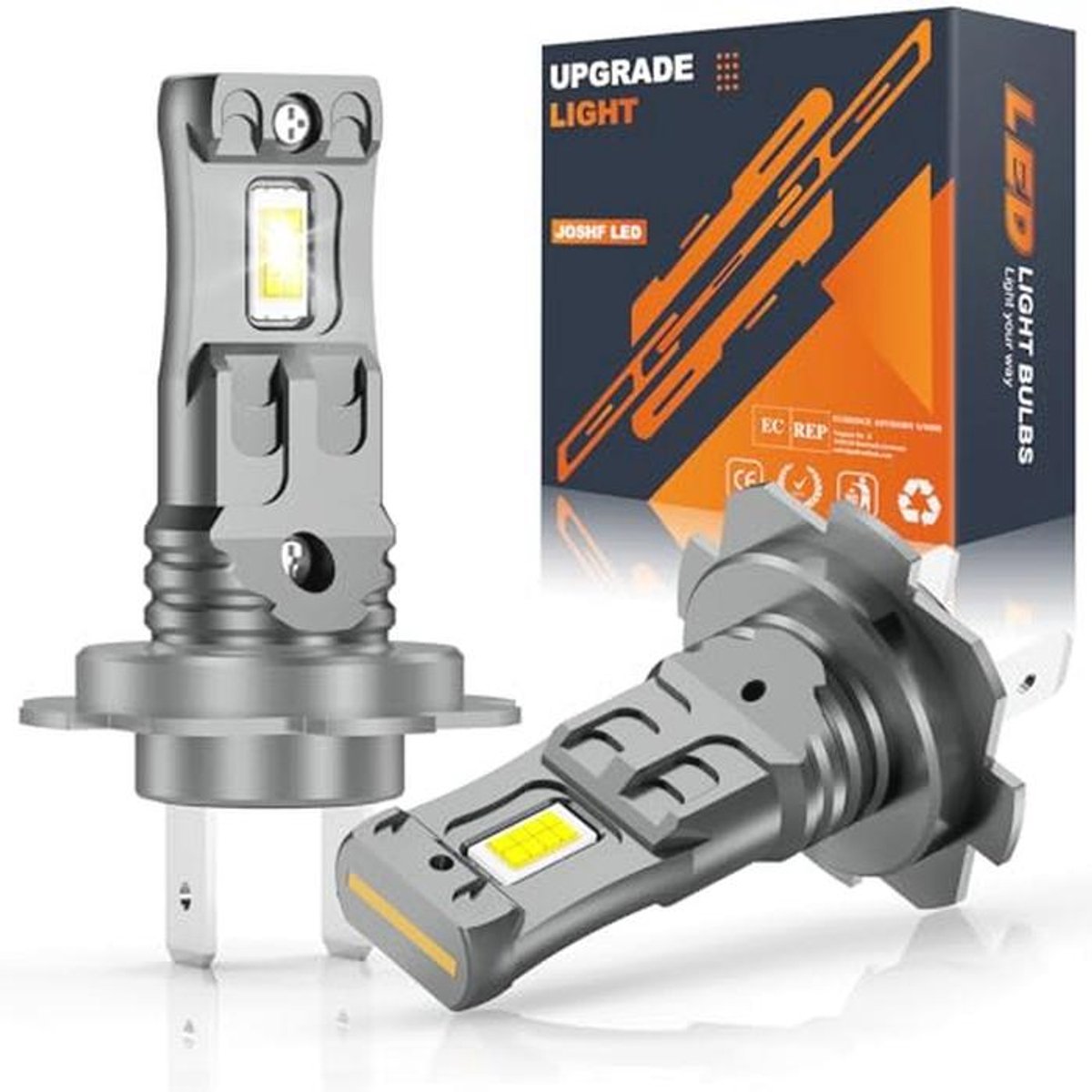H7 LED-lamp 80W 18000LM +500% 6500K Witte Koplamp voor Auto's en Motorfietsen