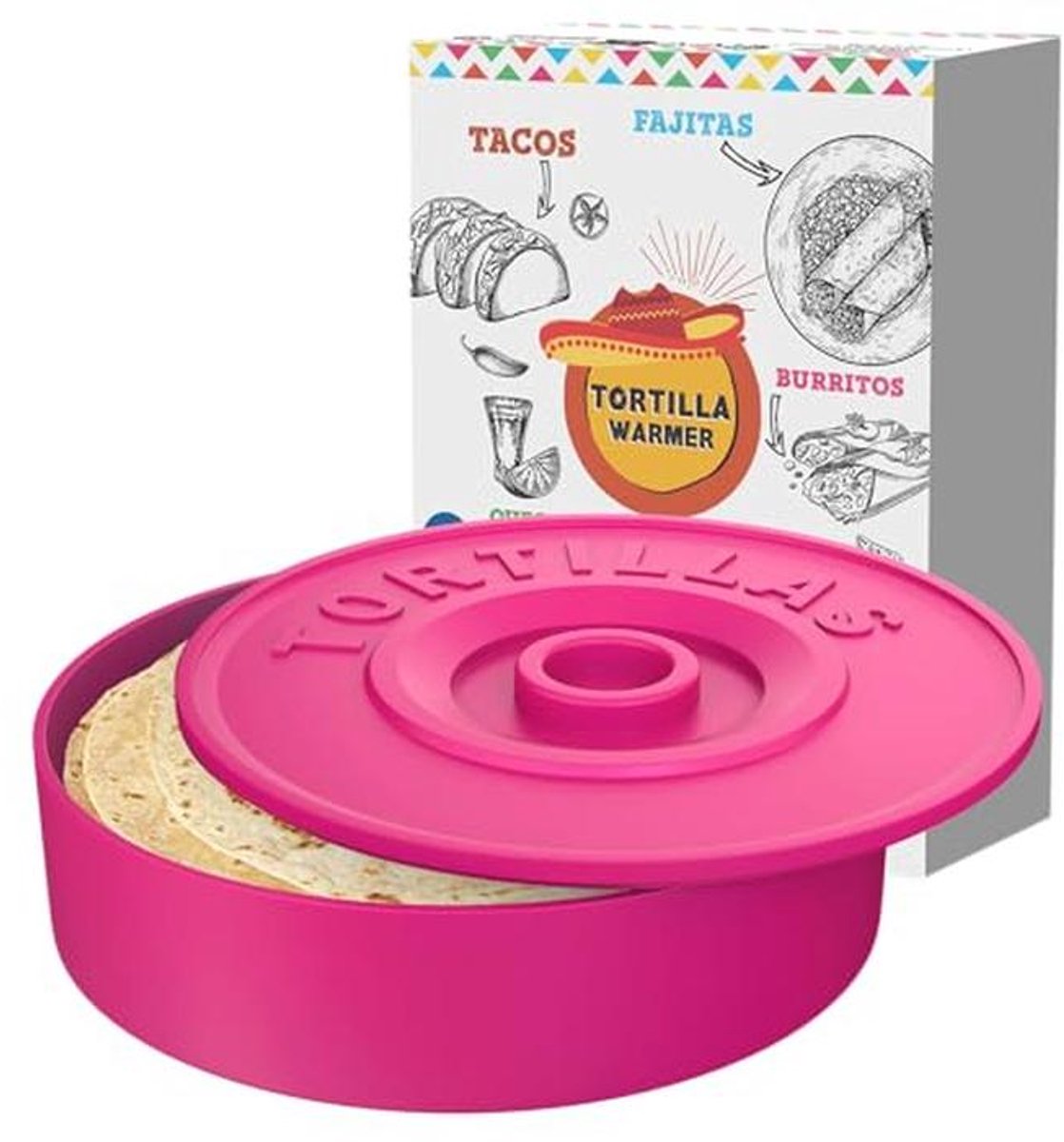 Kleurrijke Tortillero voor Warmhouden van Tortilla's - Ideaal voor Fajitas en Tacos - 22 cm
