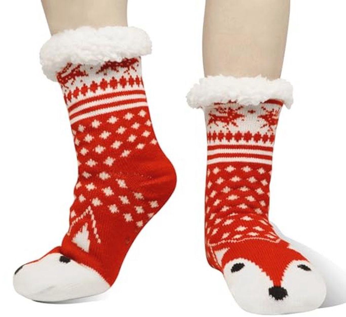 Dikke Warme Thermische Antislip Sokken voor Dames - Pluizige Fleece Wintersokken