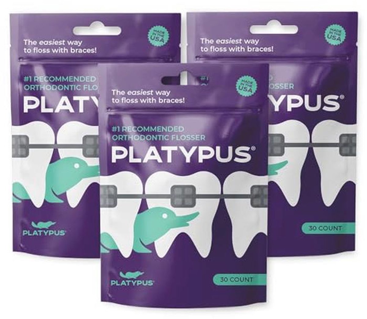 Flossers voor Orthodontische Beugels - 30 Stuks voor Gezonde Tanden en Tandvlees