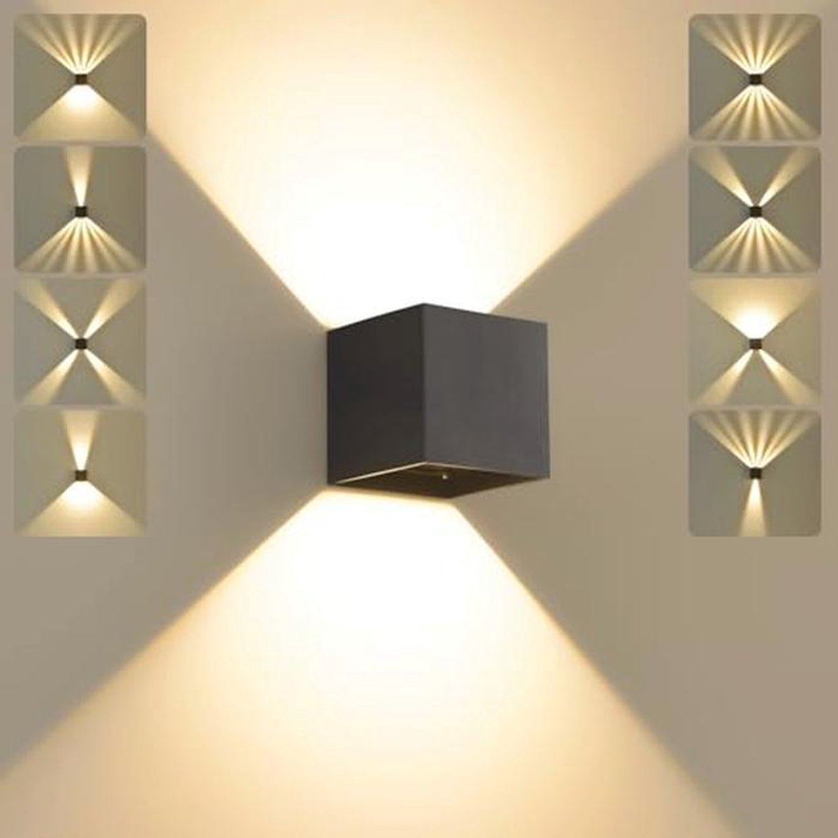 Moderne LED Wandlamp voor Buiten en Binnen - IP65 Waterdicht, Instelbare Stralingshoek, Wa