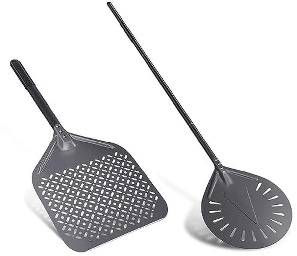 Set van 2 Professionele Aluminium Pizzascheppen - 30 cm en 9 inch